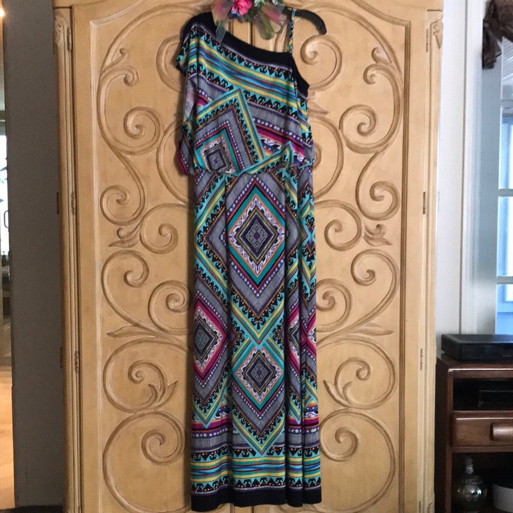 SOHO Apparel LTD Multi-Colored Maxi Dress